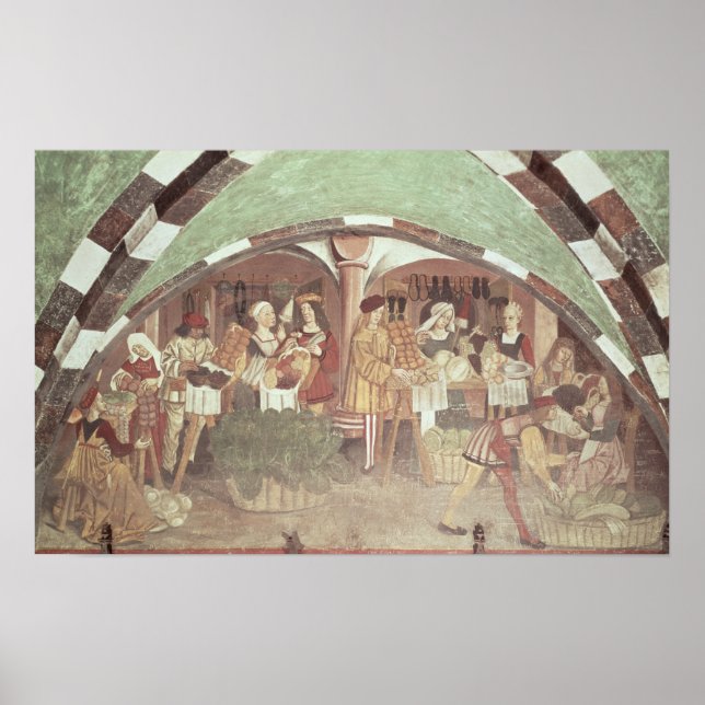 Frukt- och grönsaksmarknaden poster (Framsidan)