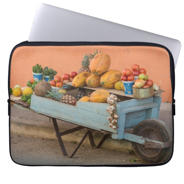 Frukt- och grönsaksvagn, Kuba Laptop Sleeve (Framsidan)