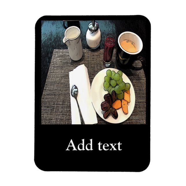 Frukt och kaffe magnet (Vertikal)
