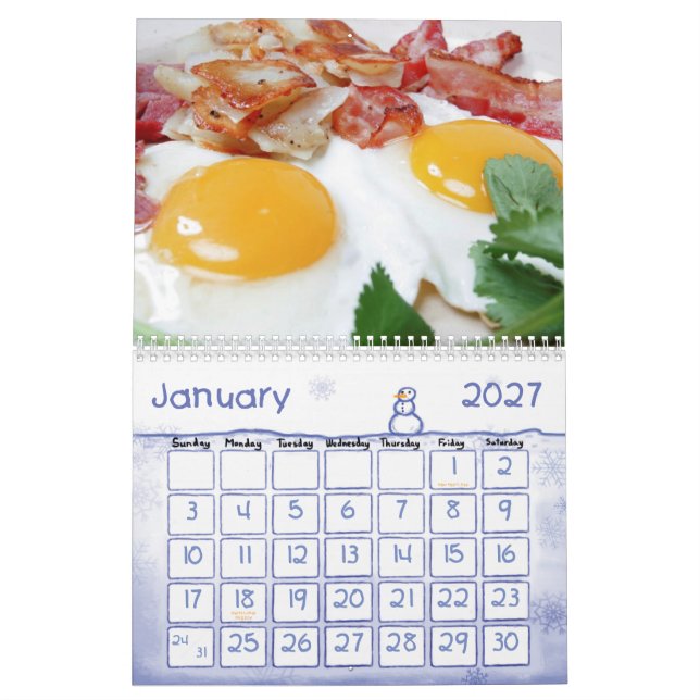 Frukt- och matkalender 11 kalender (Jan 2027)