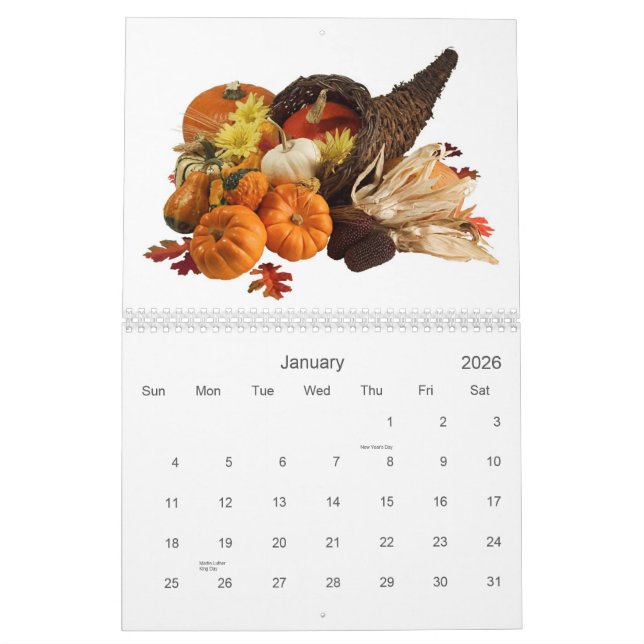 Frukt- och matkalender 14 kalender (Jan 2026)