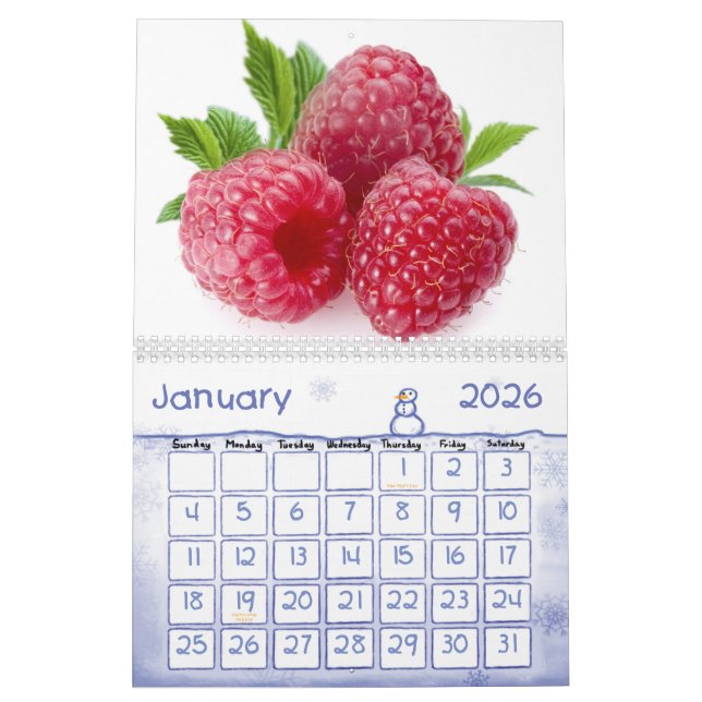 Frukt- och matkalender 23 kalender (Jan 2026)