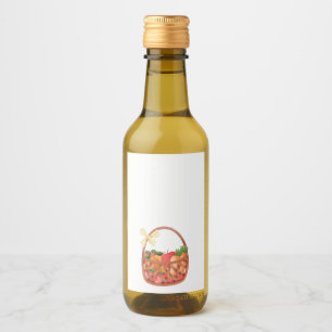 Frukt och veggie basket bockar söta vinetikett