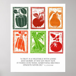 Frukt och Veggie poster