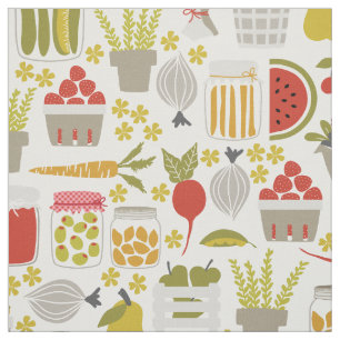 Frukt- och Veggies Fabric Tyg