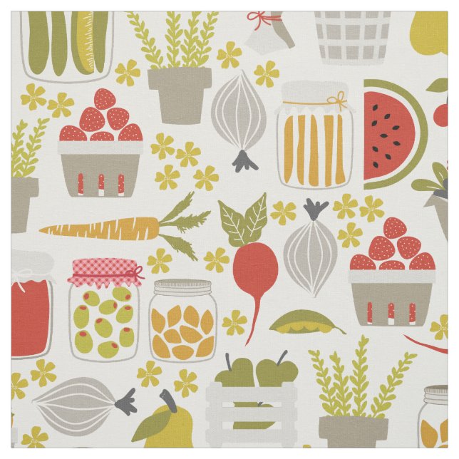 Frukt- och Veggies Fabric Tyg (Provkarta)
