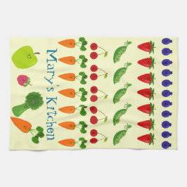 Frukt- och Veggiespersonlig Kökshandduk