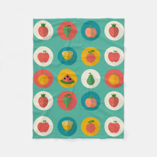 Frukt Polka dots Fleecefilt