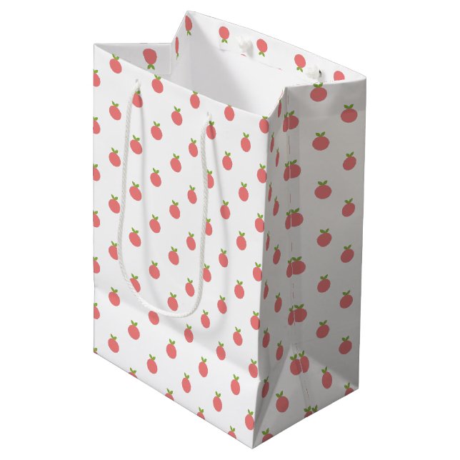Frukt Polka dots Medium Gift Bag (Framsidan Vinklad)