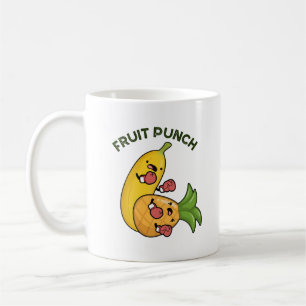 Frukt Slår Funny Drink Pun Kaffemugg