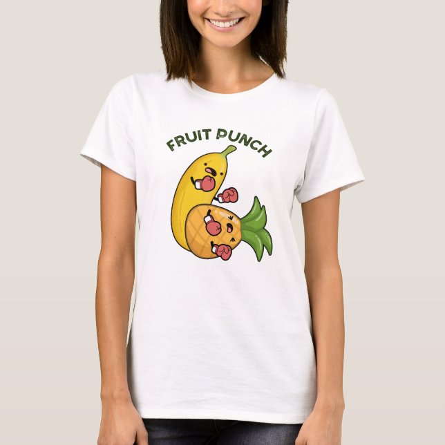 Frukt Slår Funny Drink Pun T Shirt (Framsida)