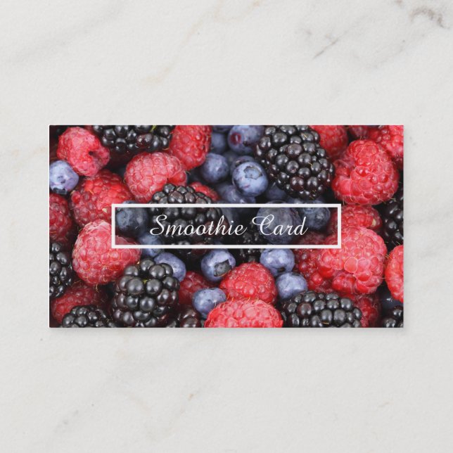 frukt smoothie lojalitetsprogram lojalitetskort (Baksida)
