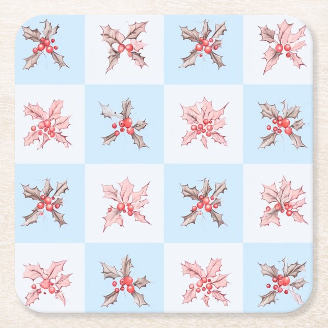 Frukt som påminner mig om vintern underlägg papper kvadrat (Framsidan)