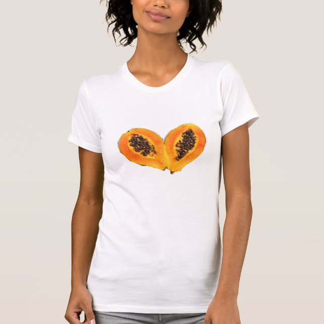 Frukt Stil Icons papaya T-Shirt (Framsida)