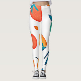 Frukt Stollig: Spelande Mönster Leggings