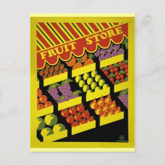 Frukt Store-WPA-Poster - Vykort