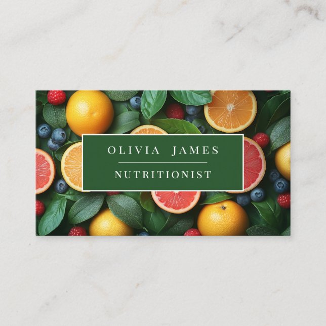 Frukt, temat kort för jordbrukare kockar näringspr (Framsida)