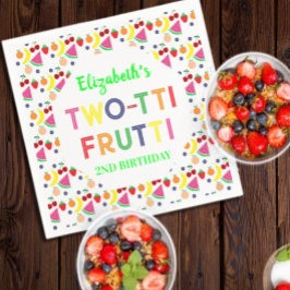 Frukt Two-tti Frutti 2-årsdag Pappersservett