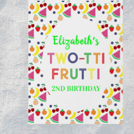 Frukt Two-tti Frutti 2-årsdag Poster