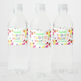 Frukt Two-tti Frutti 2-årsdag Vattenflaskor Etikett