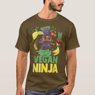 Frukt Vegan Ninja Vegetabiliska köksväxter T Shirt