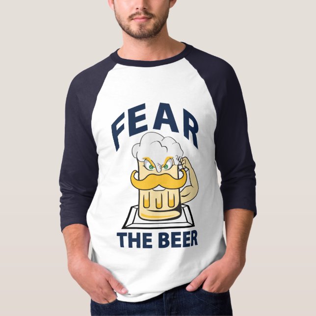 Frukta Beer Baseball, Blue Lettering, Jersey T Shirt (Framsida)