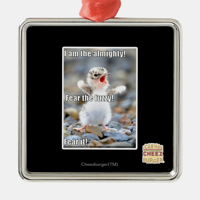 Frukta det luddigt! julgransprydnad metall (Framsidan)