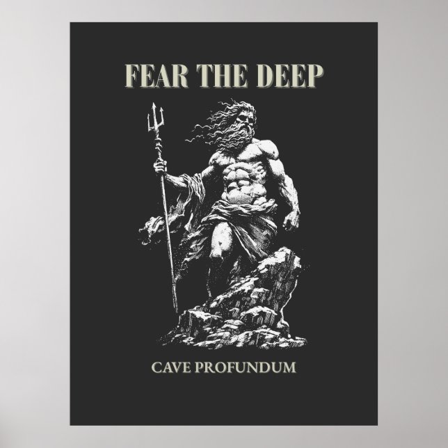 Frukta djupet – Poseidon mytisk Poster (Framsidan)