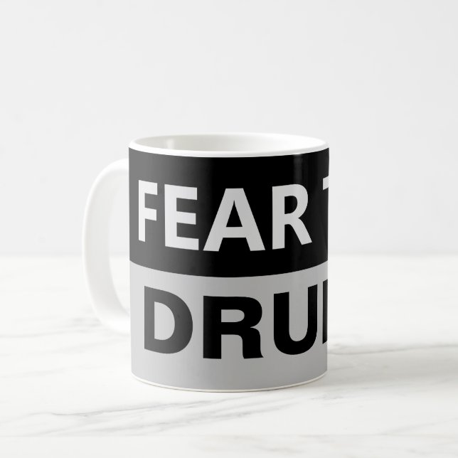 FRUKTA Drummer-Drummer-musikern Kaffemugg (Framsida vänster)