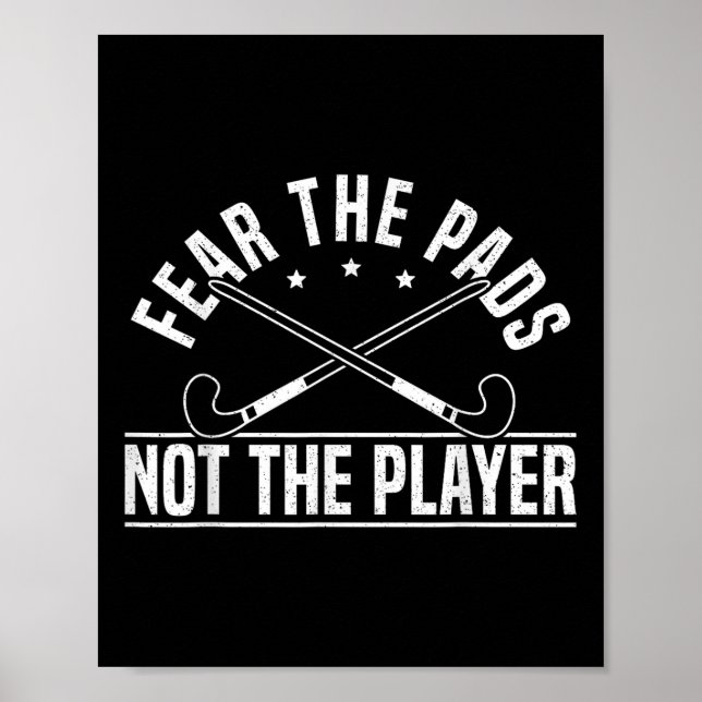 Frukta dynorna inte spelaren Landhockeyspelare _ Poster (Framsidan)