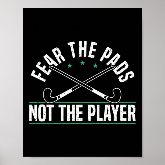Frukta dynorna inte spelaren Landhockeyspelare  Poster (Framsidan)
