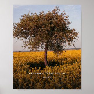 Frukta Ej — Jesaja 41:10 Konst Poster