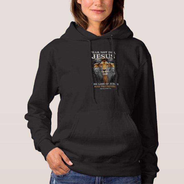 Frukta Ej, Ty Jesus, Judahs Lejon, Har Segrat T Shirt (Framsida)