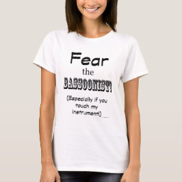 Frukta fagottspelaren tee shirt