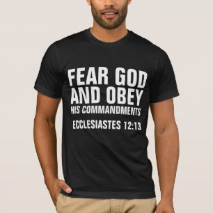 FRUKTA GOD OCH OBEY HANS KOMMENTARER Christian T Shirt