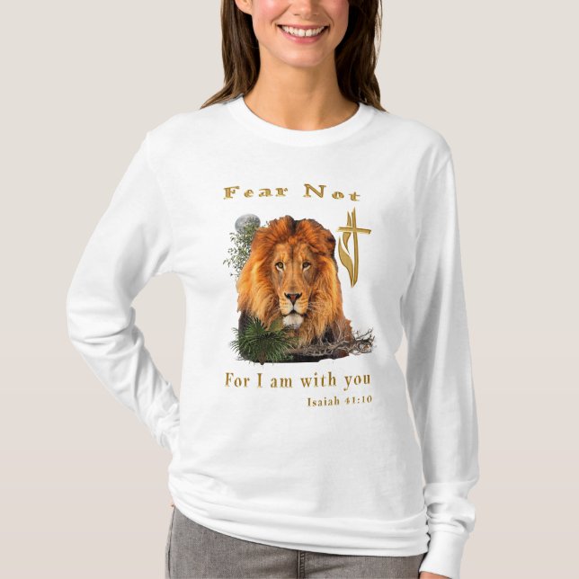 Frukta icke, ty jag är med dig t shirt (Framsida)