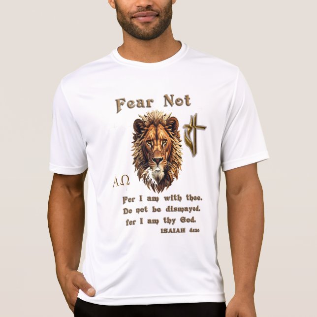 Frukta icke, ty jag är med dig t shirt (Framsida)