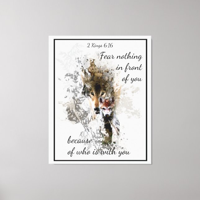 Frukta ingenting framför dig inspirationsoffert canvastryck (Framsida)