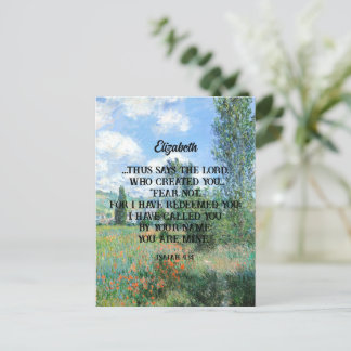 Frukta inte Bible Verse Nature Artwork Christian G Vykort