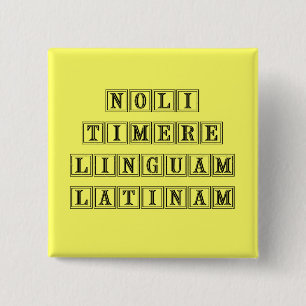 Frukta inte det latinska språket (latin) knapp