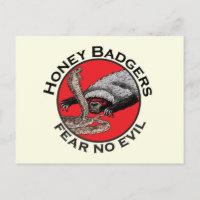 Frukta inte Evil Badass Honey badger Red Animal Ar