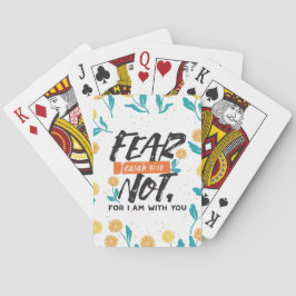 Frukta inte Isaiah Bible Verse Inspirational Desig Casinokort