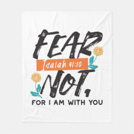 Frukta inte Isaiah Bible Verse Inspirational Desig Fleecefilt