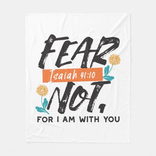Frukta inte Isaiah Bible Verse Inspirational Desig Fleecefilt (Framsidan)