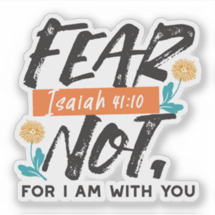 Frukta inte Isaiah Bible Verse Inspirational Desig Klistermärken