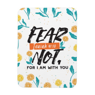 Frukta inte Isaiah Bible Verse Inspirational Desig Magnet