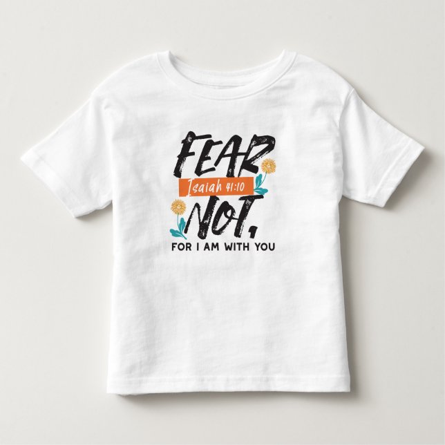 Frukta inte Isaiah Bible Verse Inspirational Desig T Shirt (Framsida)