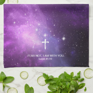 FRUKTA INTE, jag är med dig Christian Isaiah 41:10 Kökshandduk