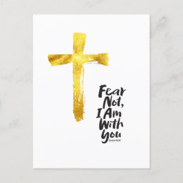 FRUKTA INTE, jag är med dig Christian - Isaiah 41: Helg Vykort