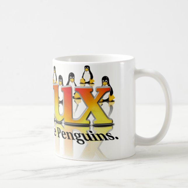 Frukta inte pingvinet kaffemugg (Höger)